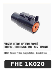 PERKİNS MOTOR KIZDIRMA SOKETİ DEUTSCH - DTHD06-1-8S KABLOSUZ DEMONTE