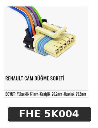RENAULT CAM DÜĞME SOKETİ
