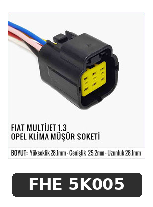 FİAT MULTİJET 1.3. OPEL KLİMA MÜŞÜR SOKETİ