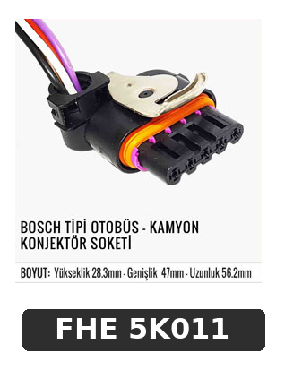 BOSCH TİPİ OTOBÜS - KAMYON KONJEKTÖR SOKETİ