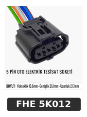 5 PİN OTO ELEKTRİK TESİSAT SOKETİ