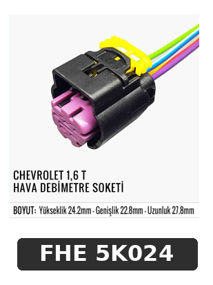 CHEVROLET 1,6 T HAVA DEBİMETRE SOKETİ