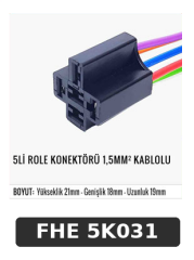 5Lİ ROLE KONNEKTÖRÜ 1,5MM² KABLOLU