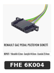RENAULT GAZ PEDAL POZİSYON SOKETİ