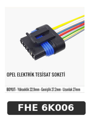 OPEL ELEKTRİK TESİSAT SOKETİ