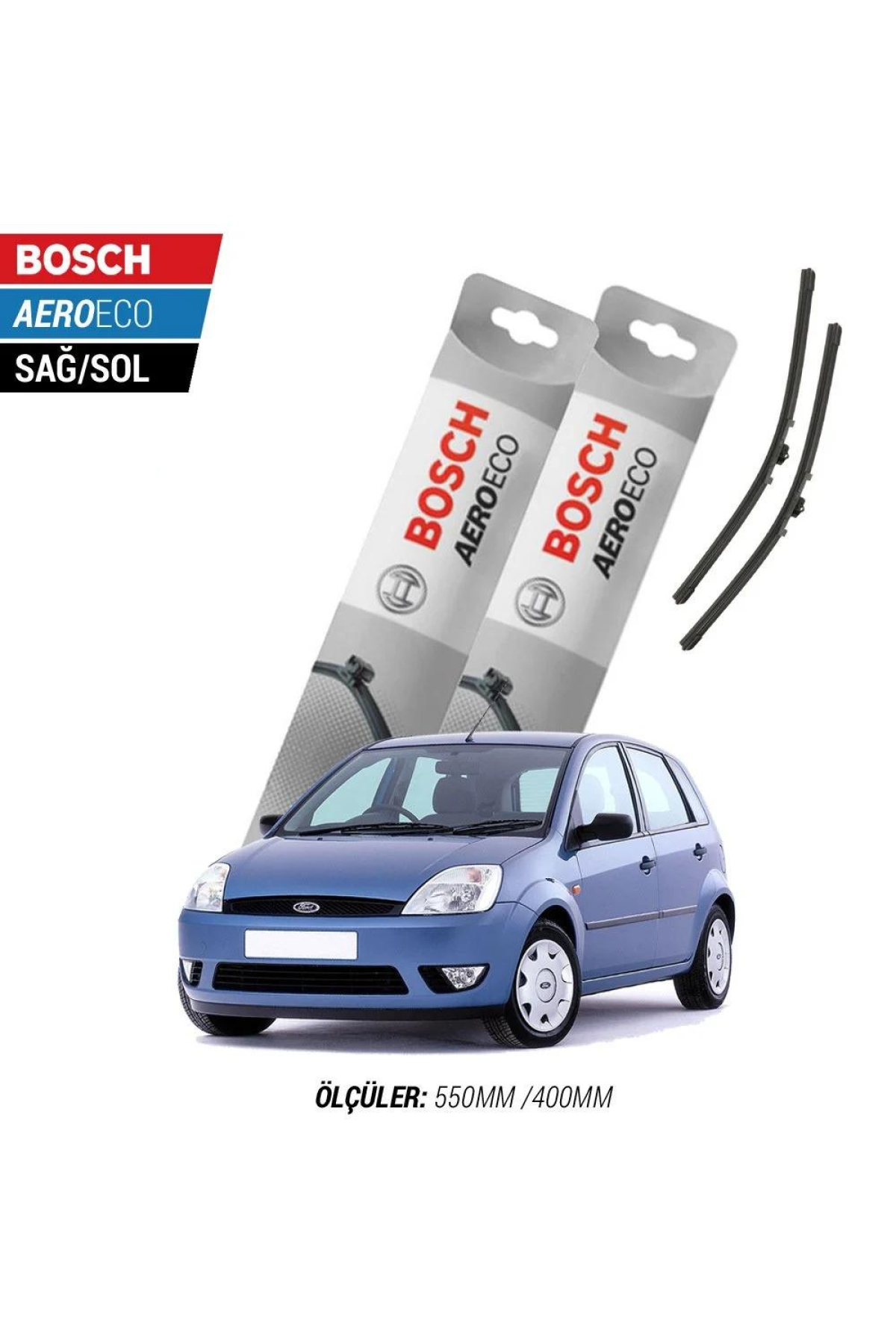 Ford Fiesta 2003 Model Bosch Aeroeco Muz Silecek Takımı