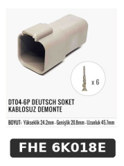 DT04-6P DEUTSCH SOKET KABLOSUZ DEMONTE