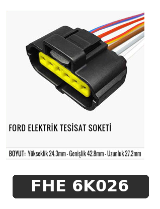 FORD ELEKTRİK TESİSAT SOKETİ