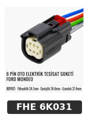 6 PİN OTO ELEKTRİK TESİSAT SOKETİ FORD MONDEO