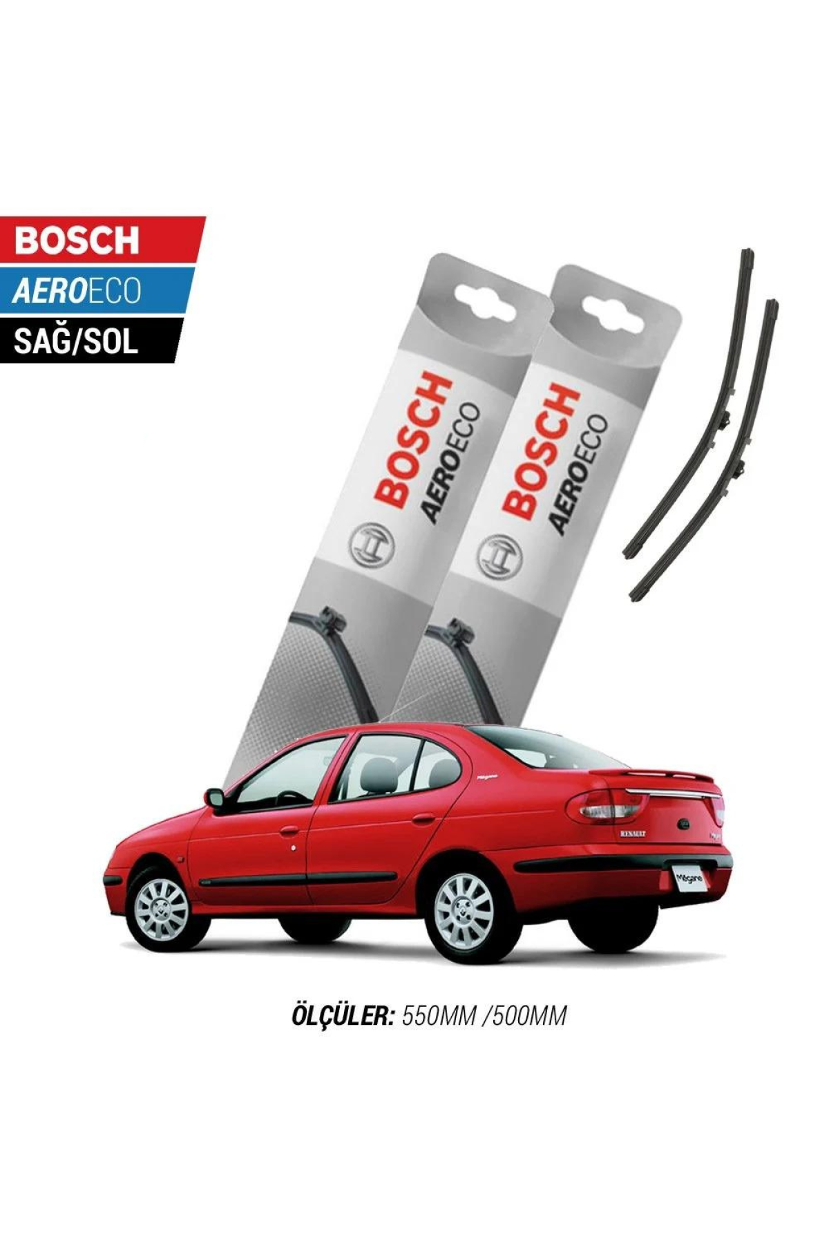 Renault Megane 1 1997 Model Bosch Aeroeco Muz Silecek Takımı