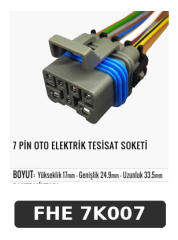 7 PİN OTO ELEKTRİK TESİSAT SOKETİ
