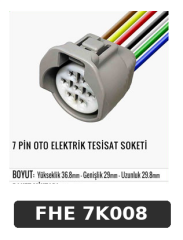 7 PİN OTO ELEKTRİK TESİSAT SOKETİ