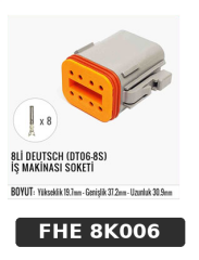 8Lİ DEUTSCH (DT06-8S) İŞ MAKİNASI SOKETİ