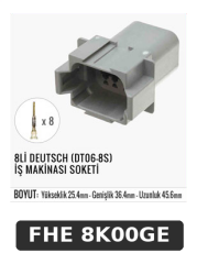 8Lİ DEUTSCH (DT06-8S) İŞ MAKİNASI SOKETİ