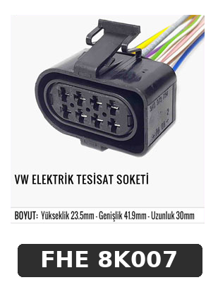 VW ELEKTRİK TESİSAT SOKETİ