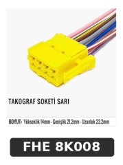 TAKOGRAF SOKETİ SARI