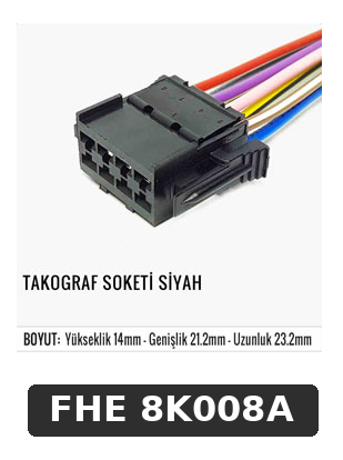 TAKOGRAF SOKETİ SİYAH
