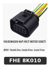 VOLKSWAGEN KAPI KİLİT MOTOR SOKETİ