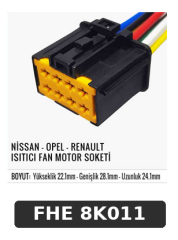 NİSSAN - OPEL- RENAULT ISITICI FAN MOTOR SOKETİ