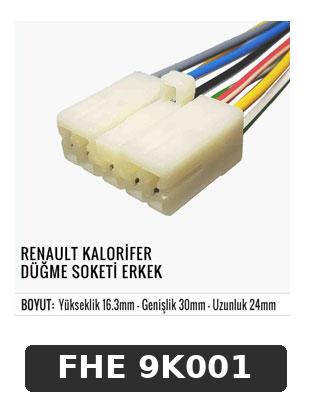 RENAULT KALORİFER DÜĞME SOKETİ ERKEK