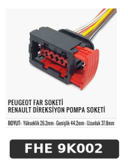 PEUGEOT FAR SOKETİ . RENAULT DİREKSİYON POMPA SOKETİ