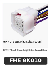 9 PİN OTO ELEKTRİK TESİSAT SOKETİ