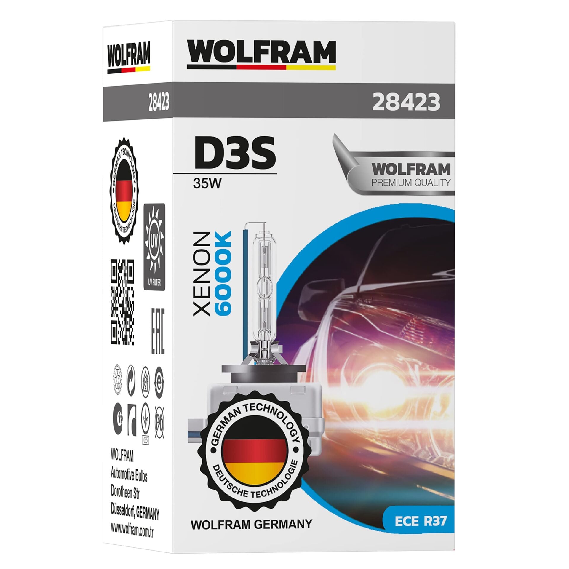 WOLFRAM AMPUL D3S 12V 35W XENARC STANDART IŞIK