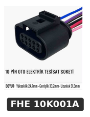 10 PİN OTO ELEKTRİK TESİSAT SOKETİ