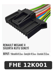 RENAULT MEGANE II SİGORTA KUTU SOKETİ