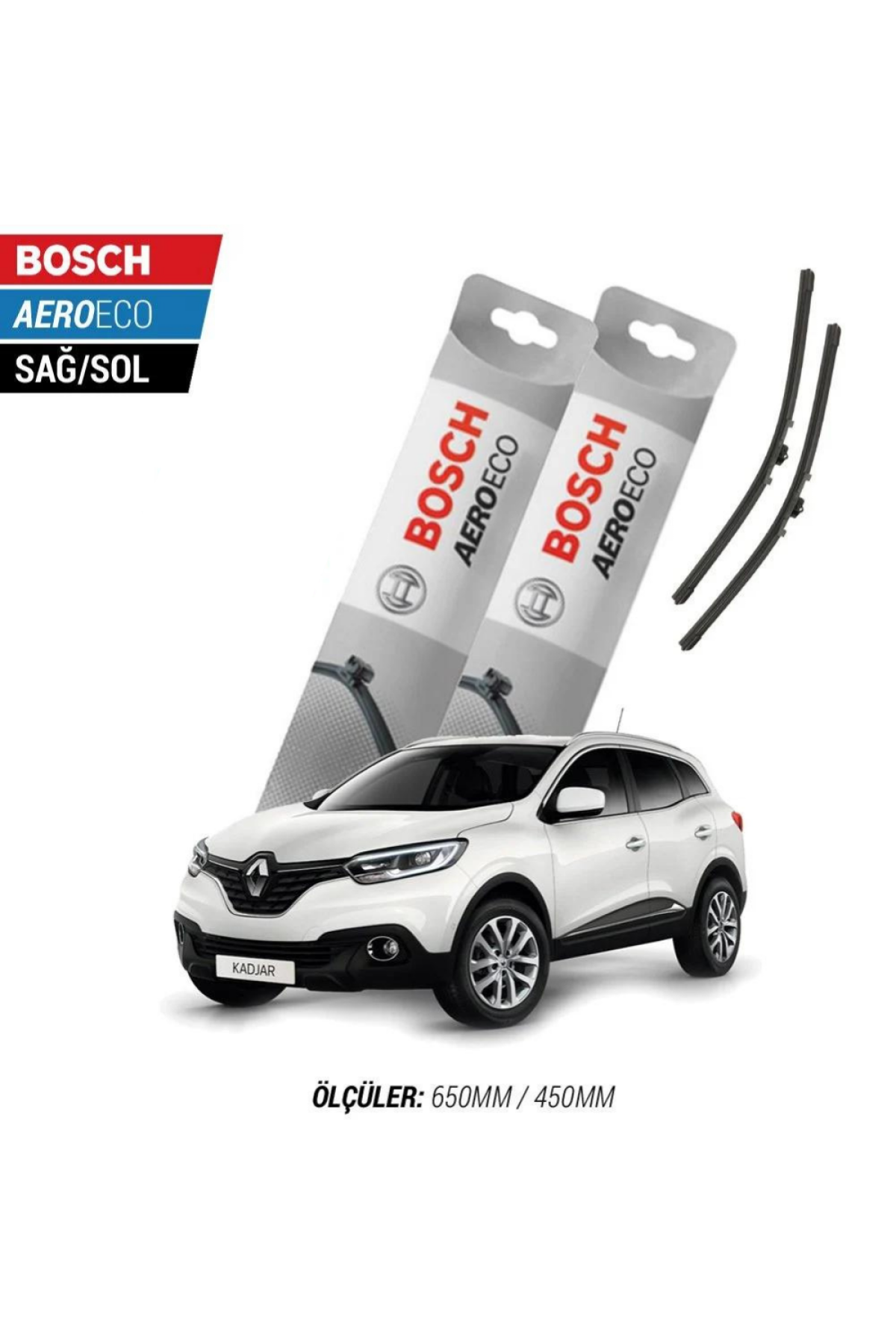 Renault Kadjar 2017 Model Bosch Aeroeco Muz Silecek Takımı