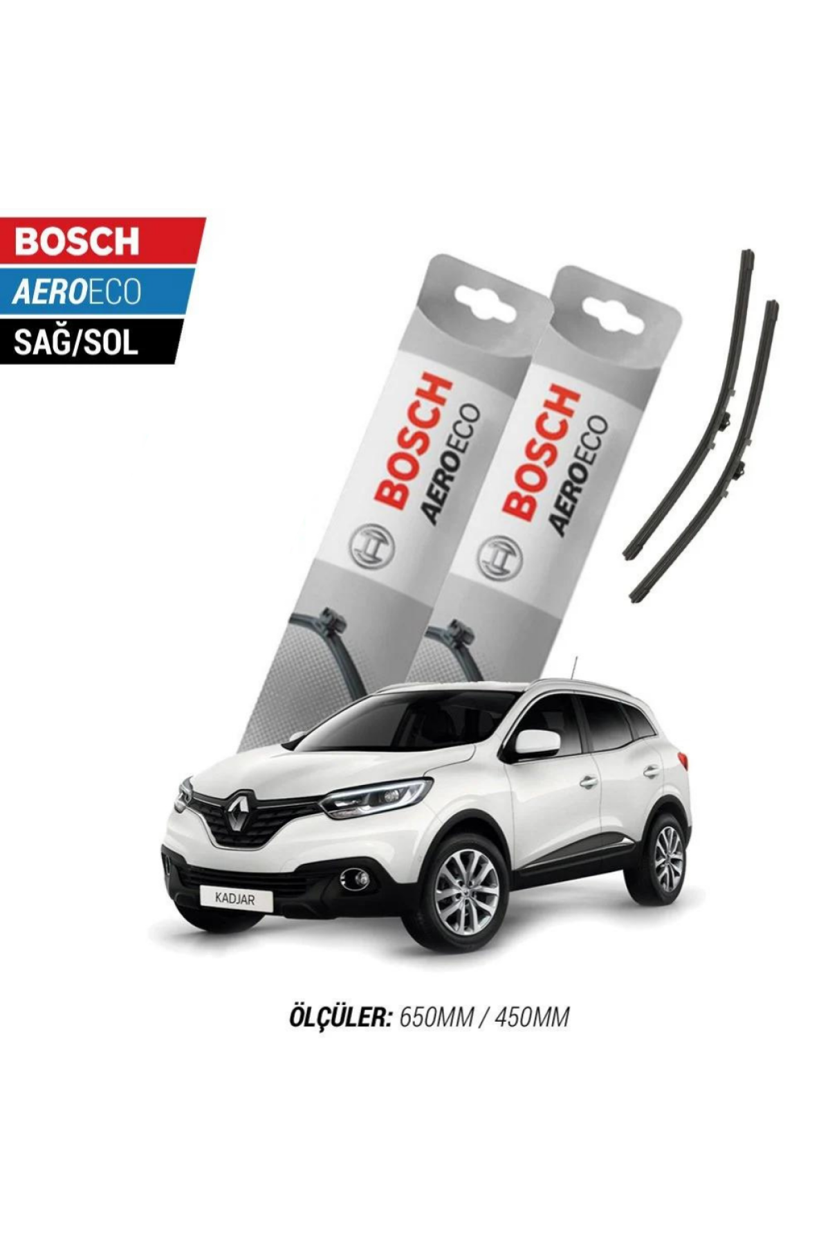 Renault Kadjar 2022 Model Bosch Aeroeco Muz Silecek Takımı