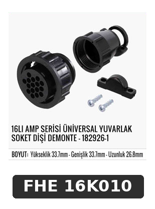 16Lİ AMP SERİSİ ÜNİVERSAL YUVARLAK SOKET DİŞİ DEMONTE - 182926-1