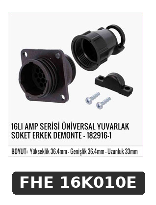 16Lİ AMP SERİSİ ÜNİVERSAL YUVARLAK SOKET ERKEK DEMONTE - 182916-1
