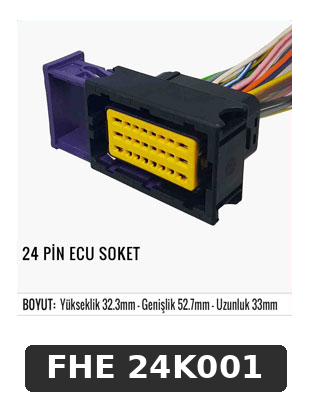 24 PİN ECU SOKET