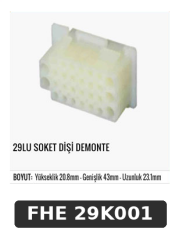 29LÜ SOKET DİŞİ DEMONTE