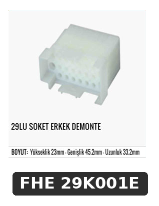 29LÜ SOKET ERKEK DEMONTE