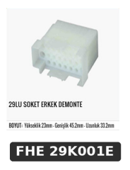 29LÜ SOKET ERKEK DEMONTE