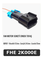FAN MOTOR SOKETİ ERKEK TOFAŞ