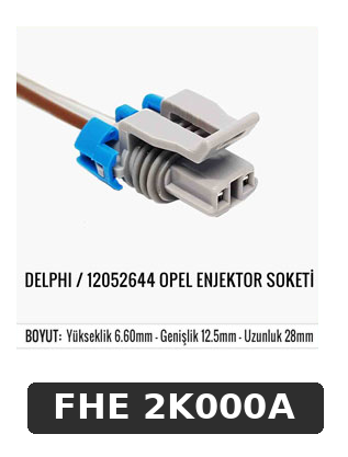 DELPHI / 12052644 OPEL ENJEKTÖR SOKETİ