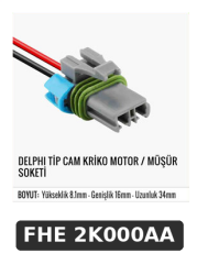 DELPHI TİP CAM KRİKO MOTOR / MÜŞÜR SOKETİ