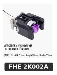 MERCEDES / HYUNDAİ YM DELPHI ENJEKTÖR SOKETİ
