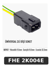 ÜNİVERSAL 2Lİ DİŞİ SOKET