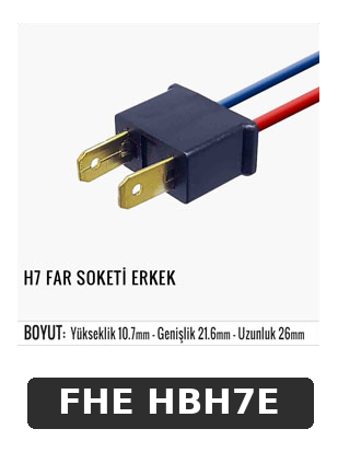 H7 FAR SOKETİ ERKEK