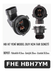 HB H7 YENİ MODEL DUY H24 FAR SOKETİ