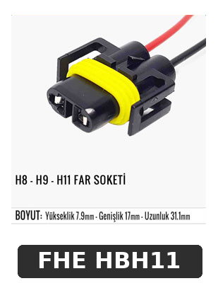 H8 - H9 - H11 FAR SOKETİ