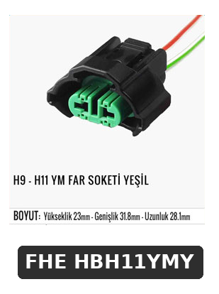 H9 - H11 YM FAR SOKETİ YEŞİL