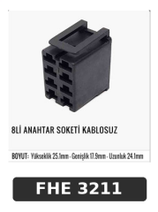 8Lİ ANAHTAR SOKETİ KABLOSUZ