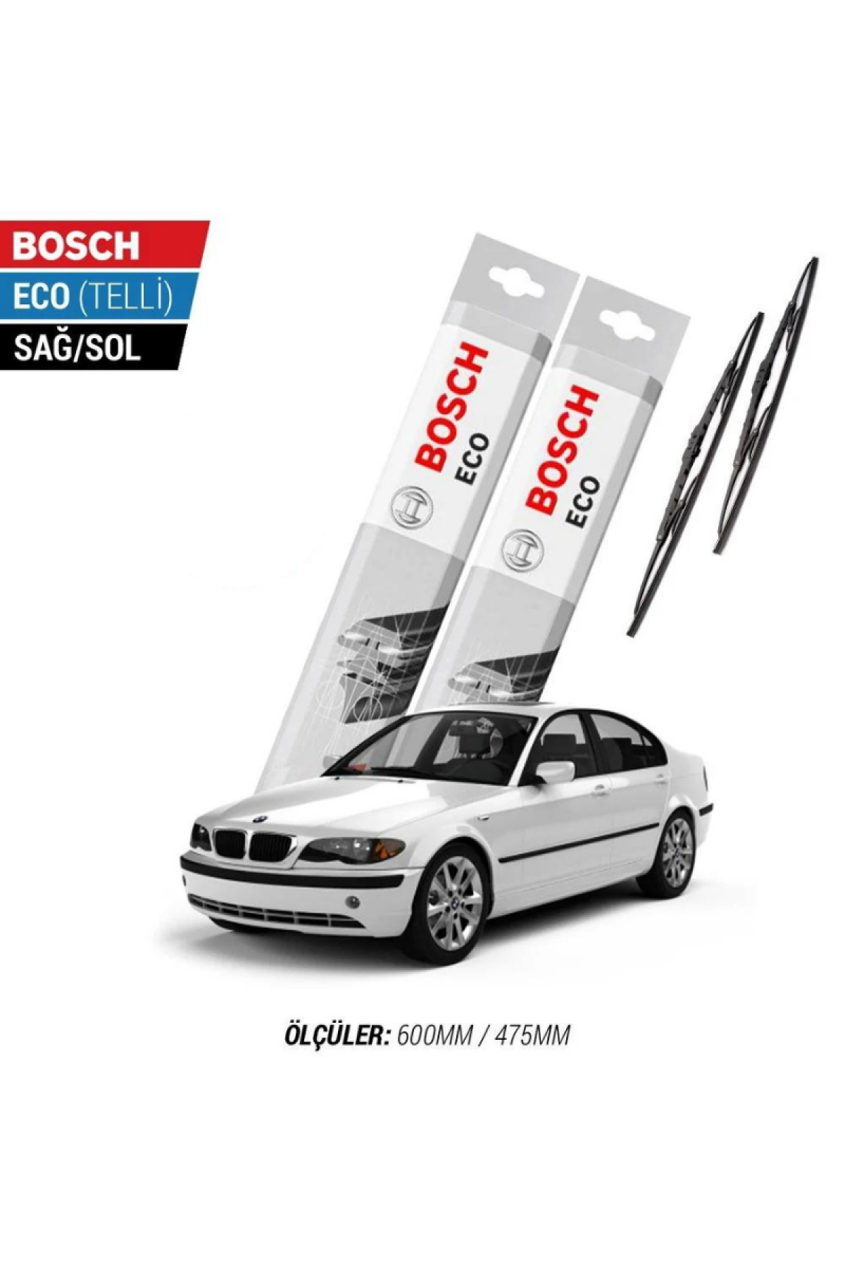 Bmw 3 Serisi E46 2001 Model Silecek Takımı Bosch Eco (Telli)