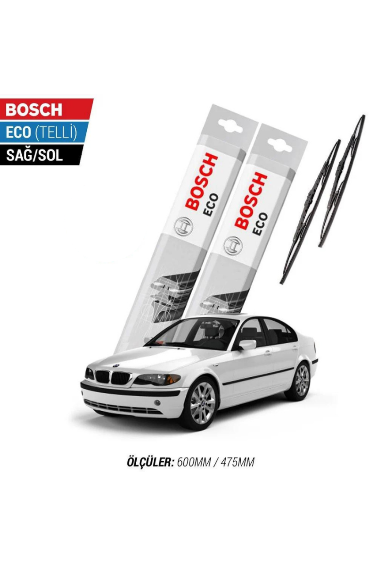 Bmw 3 Serisi E46 2005 Model Silecek Takımı Bosch Eco (Telli)