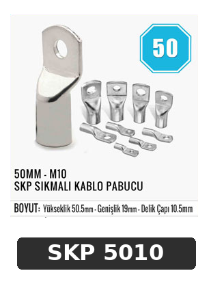 50MM - M10 SKP SIKMALI KABLO PABUCU